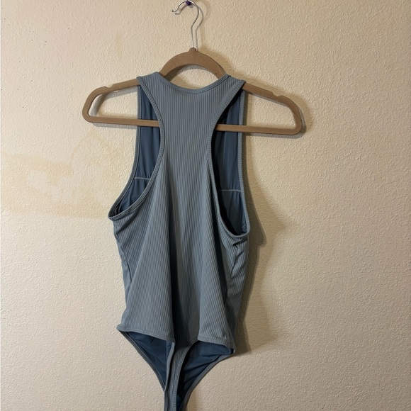 Klassy Network Slate Ribbed Top - Picture 4 of 4